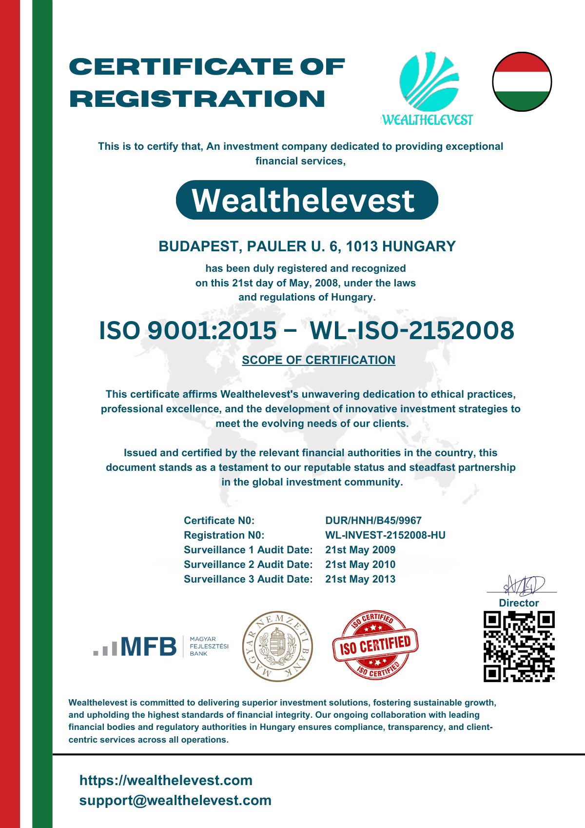 Company Certification